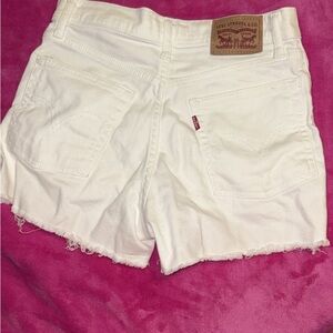 Levi's Women's White Denim Shorts